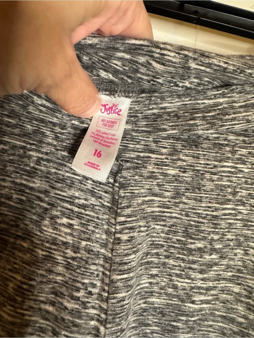 Justice Heather Gray Capri Leggings